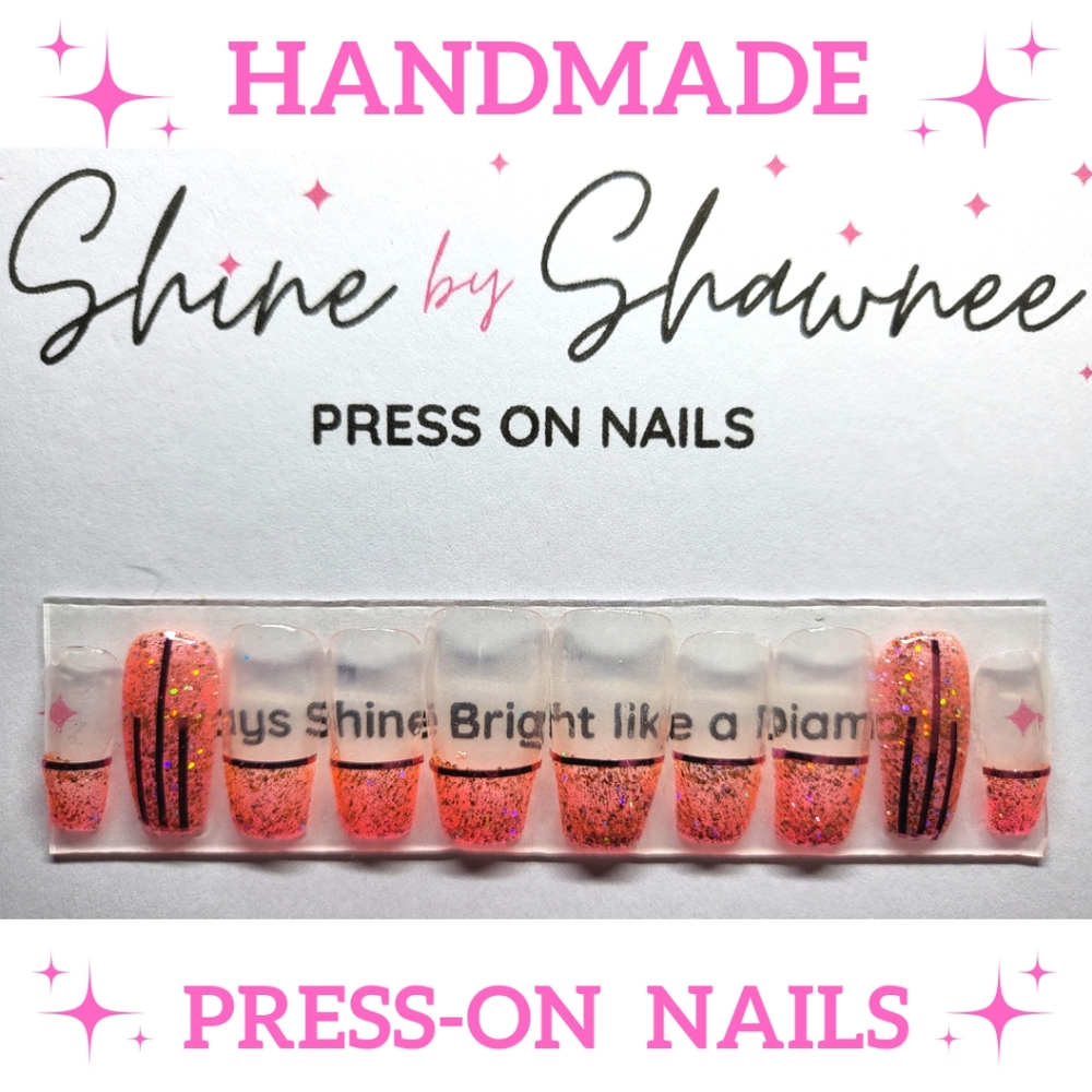 Handmade Luxury Press-On Nails | Sturdy & Reusable | ROSE GOLDIE